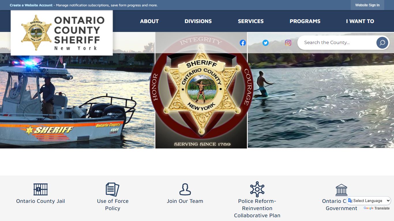 Sheriff | Ontario County, NY - Official Website